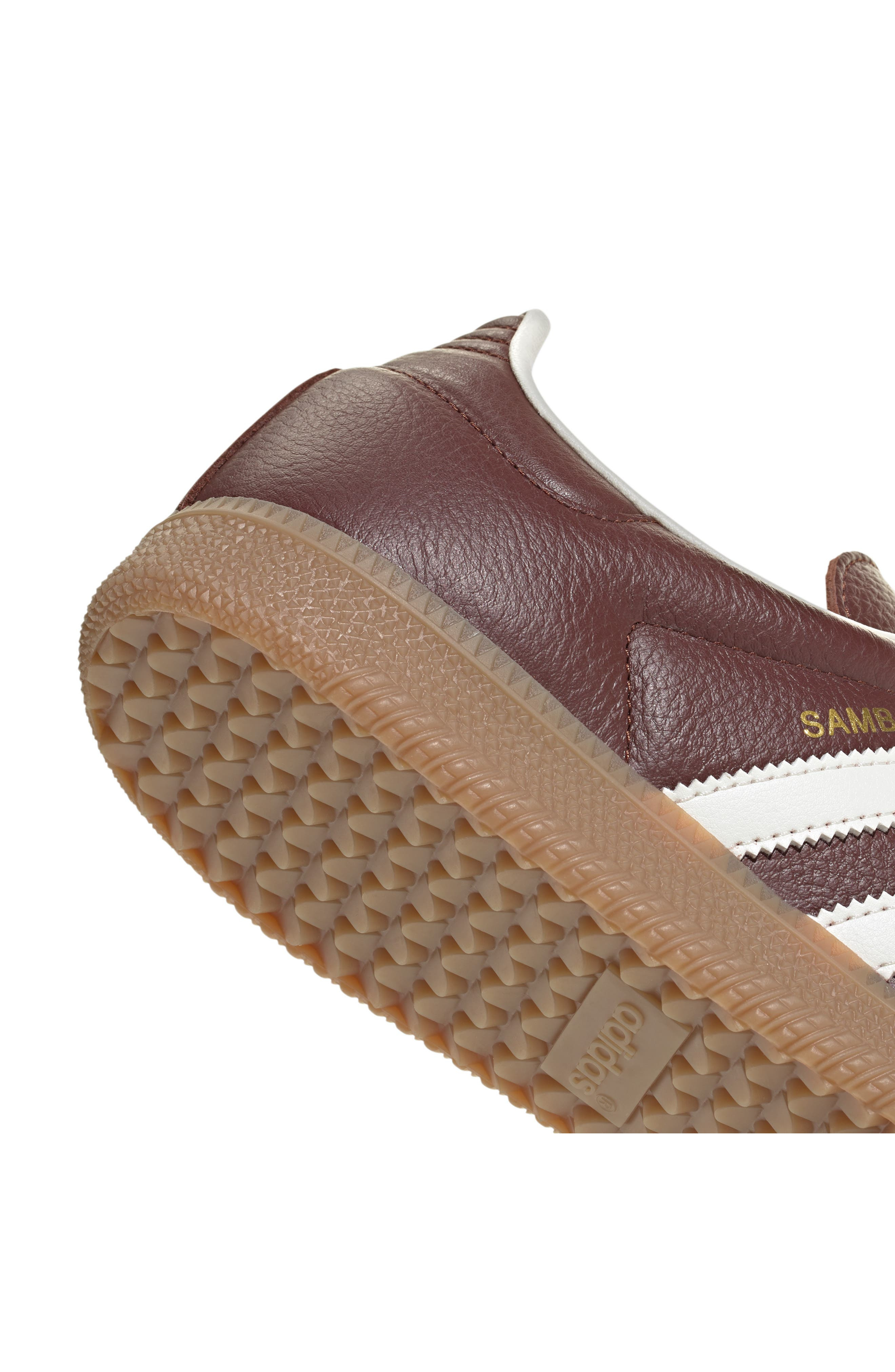 adidas Samba OG Sneaker in Fox Brown/Off White/Gum at Nordstrom - 9