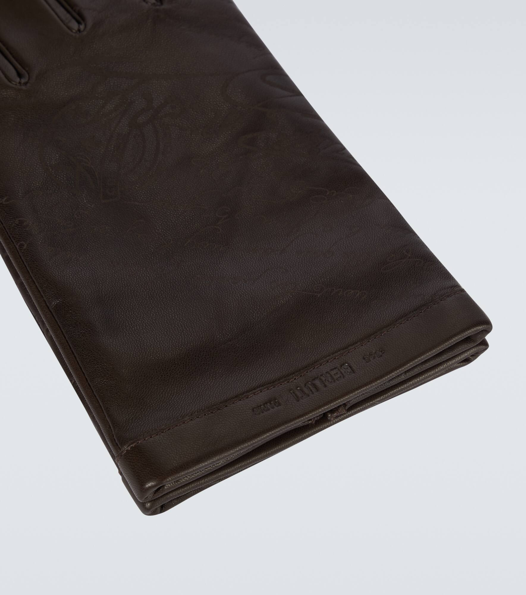 Scritto leather gloves - 2