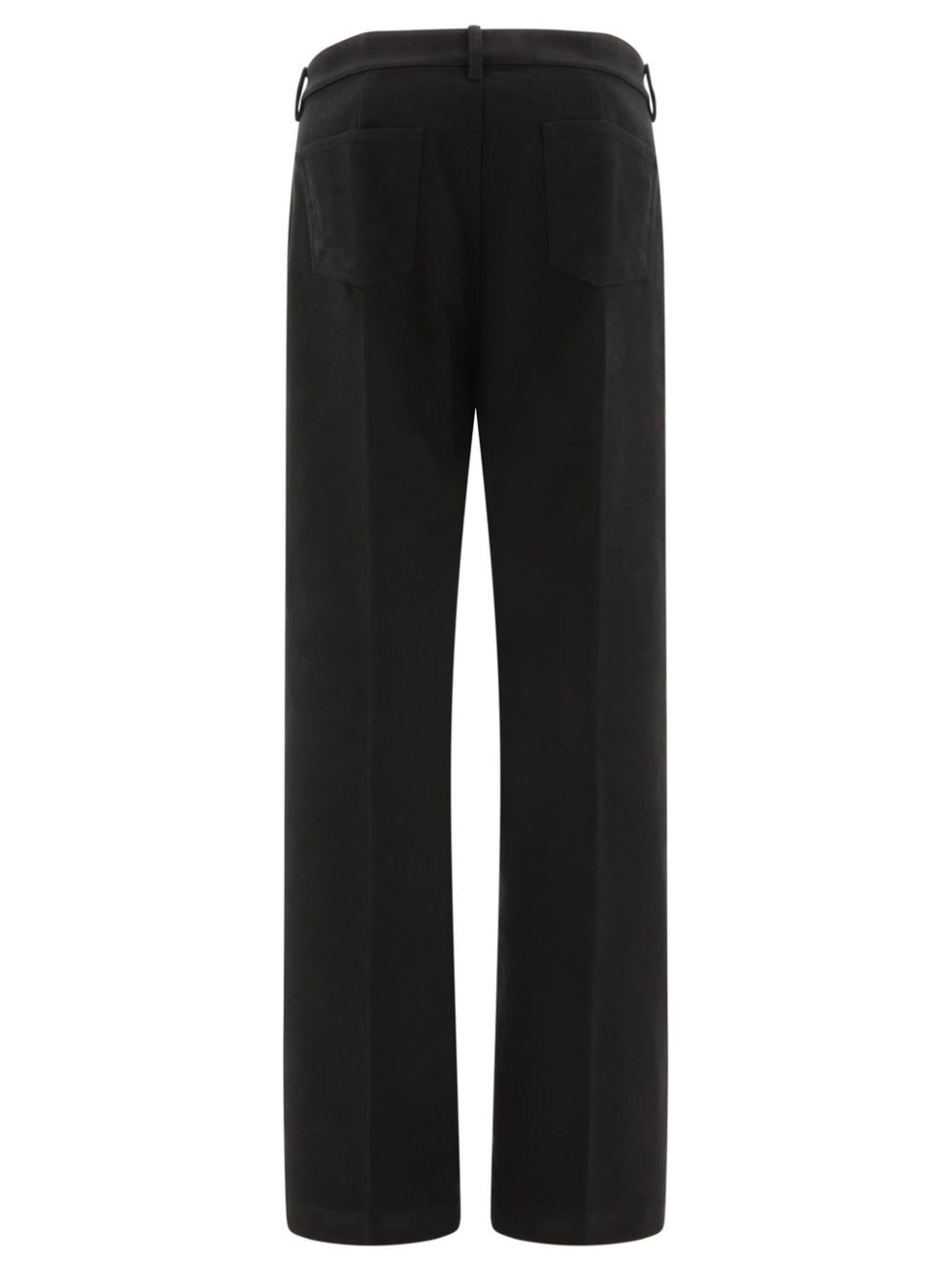 straight-leg cotton trousers - 2