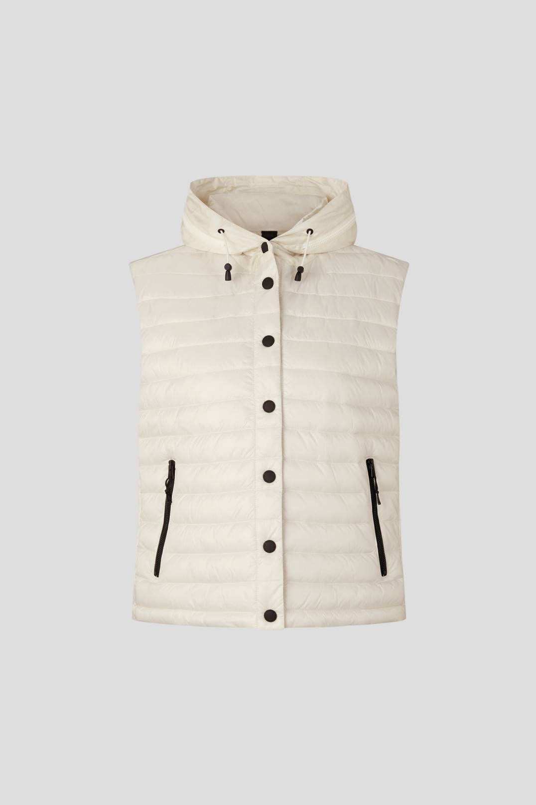 KANYA QUILTED WAISTCOAT IN CREAM - 1