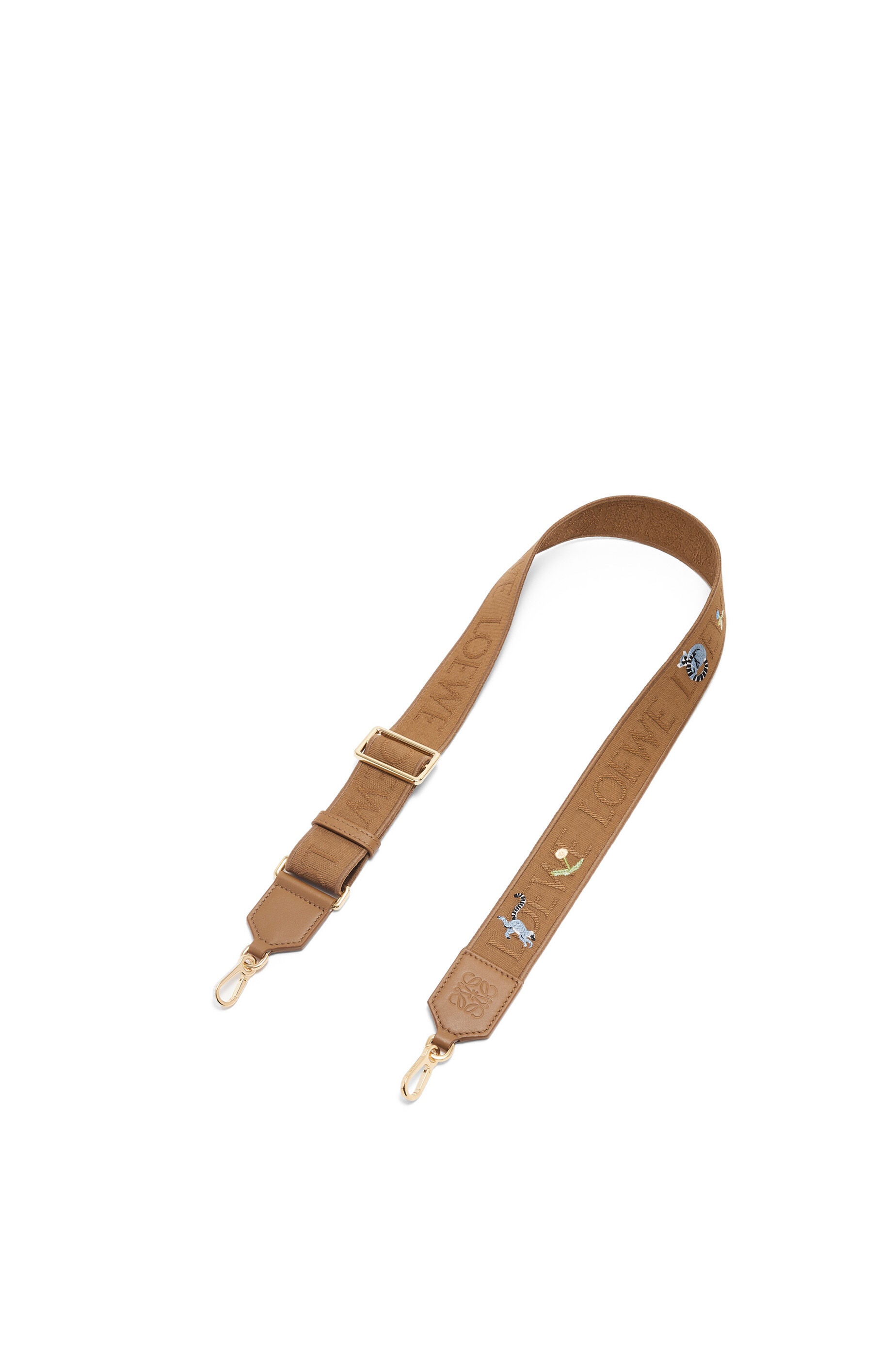 Lemur Anagram strap in jacquard and calfskin - 1