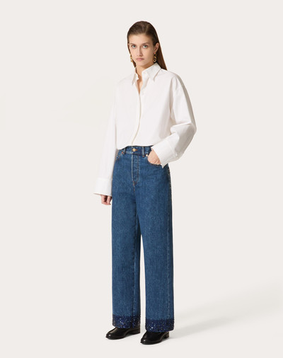 Valentino EMBROIDERED DENIM PANTS outlook