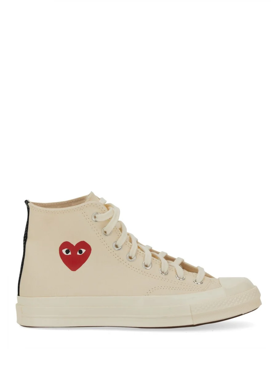 SNEAKER IN TELA DI COTONE CON LOGO - 1