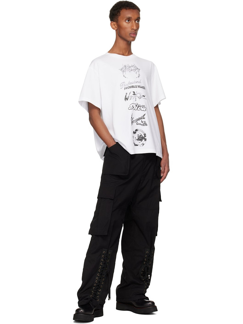 We11done White Multi Logo T-shirt outlook