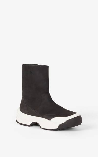 KENZO Grained leather boots outlook
