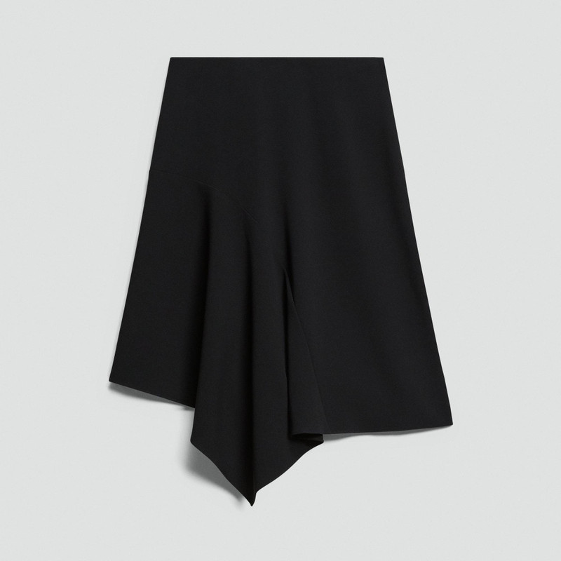 Panel Drape Skirt in Admiral Crepe 1