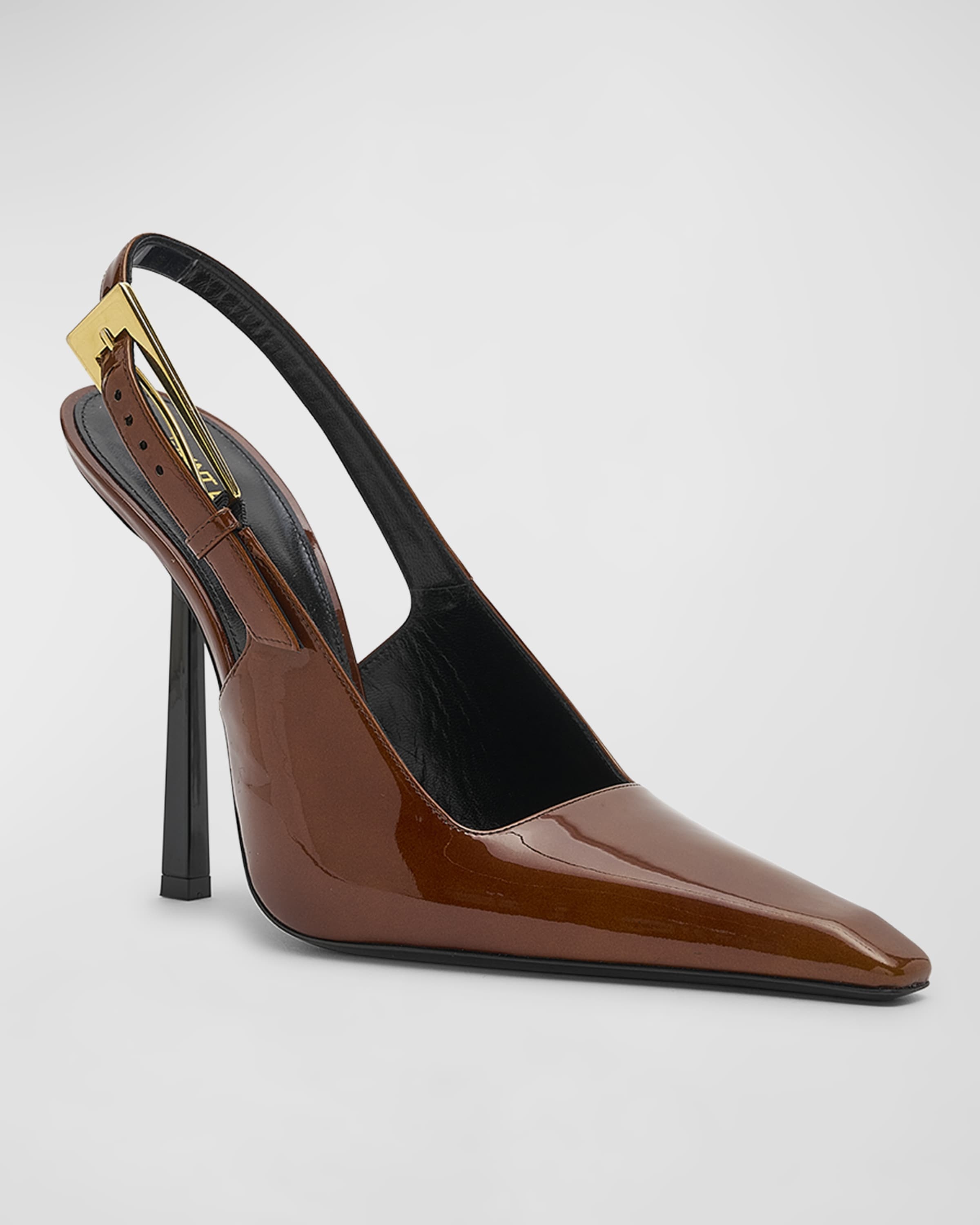 Lee Patent Slingback Pumps - 3