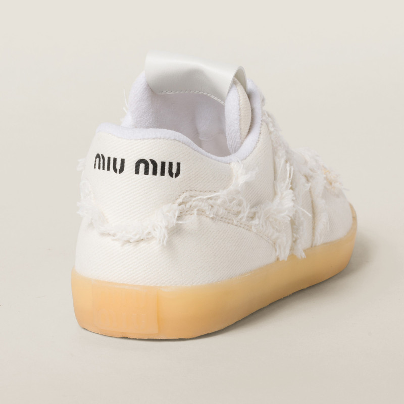 Miu Miu Denim sneakers outlook