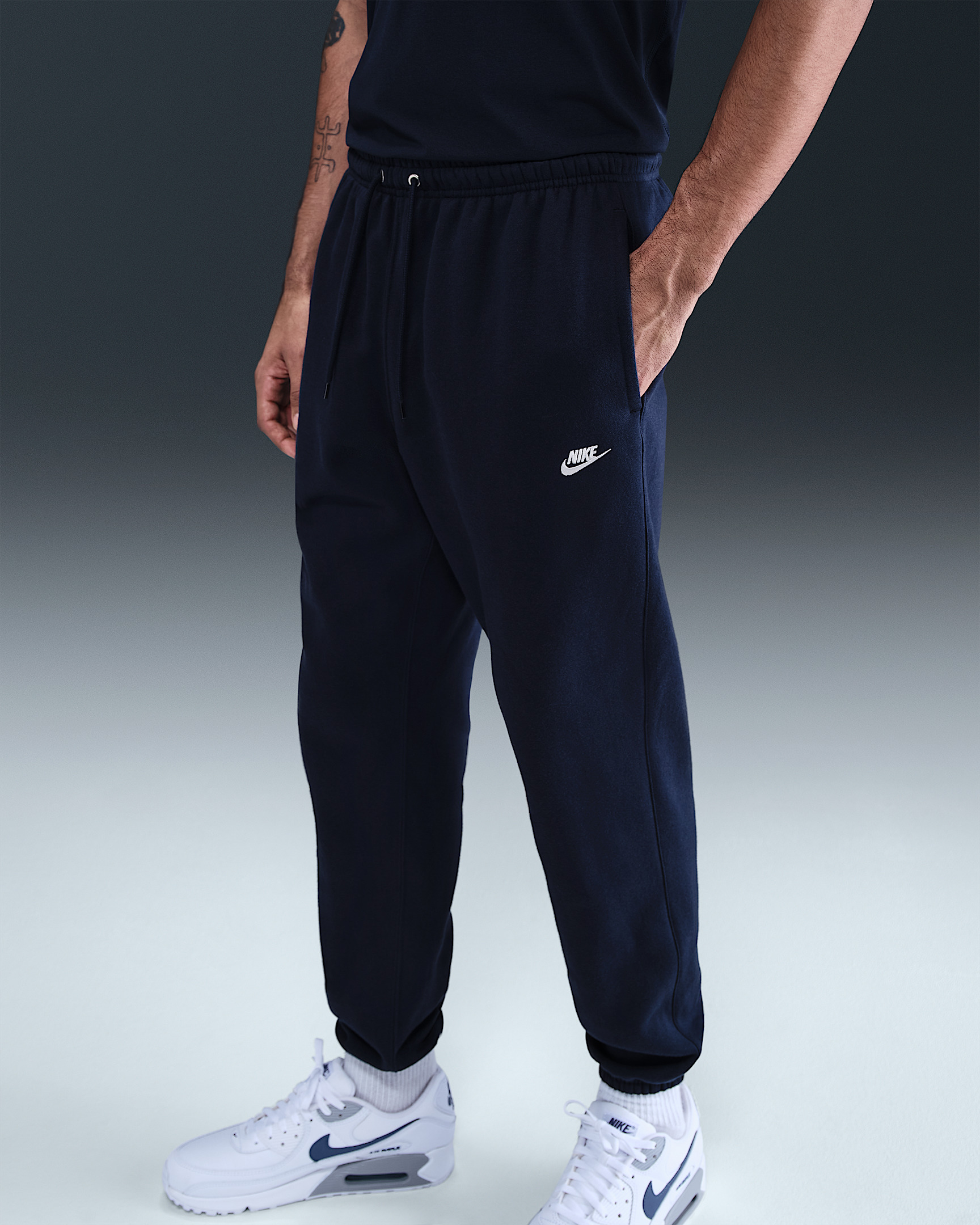 Nike Club Men's Cuffed Brushed Fleece Pants - 2
