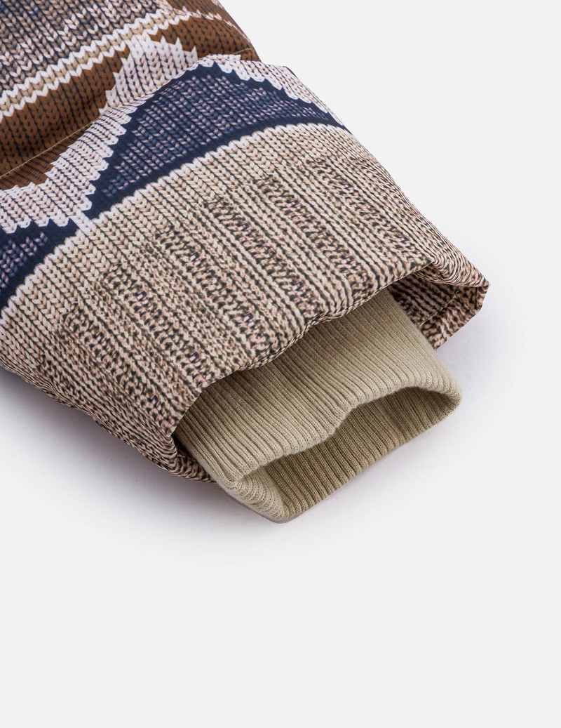 Allover Chimayo Tapestry Knit Print Regular Fit Down Jacket 12