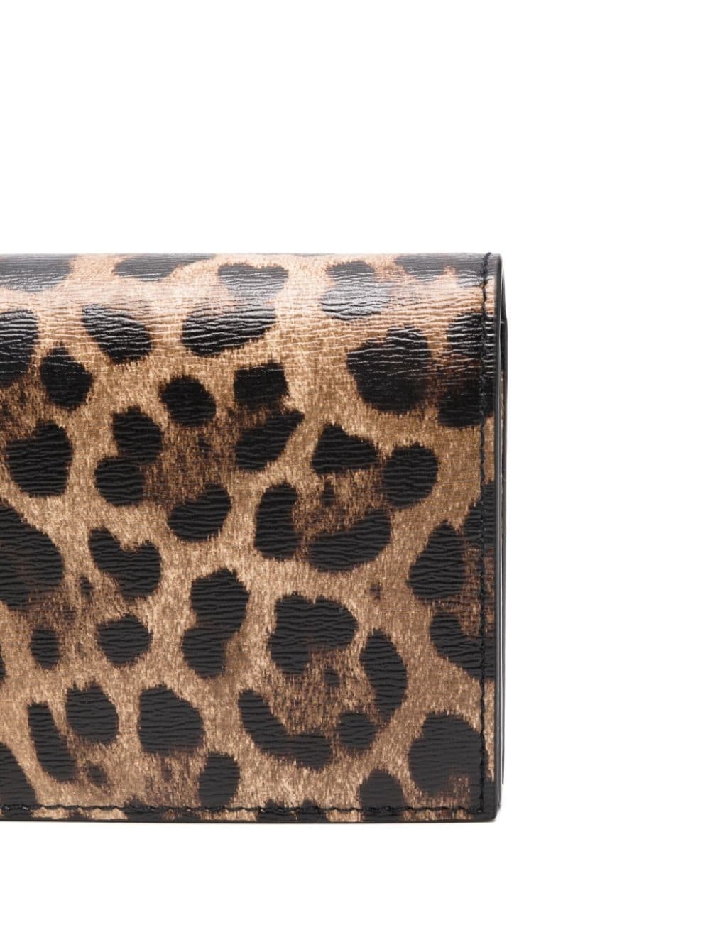 leopard-print clutch bag - 4