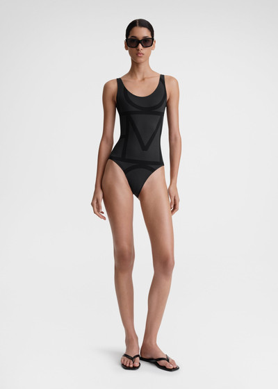 Totême Monogram swimsuit black/black outlook