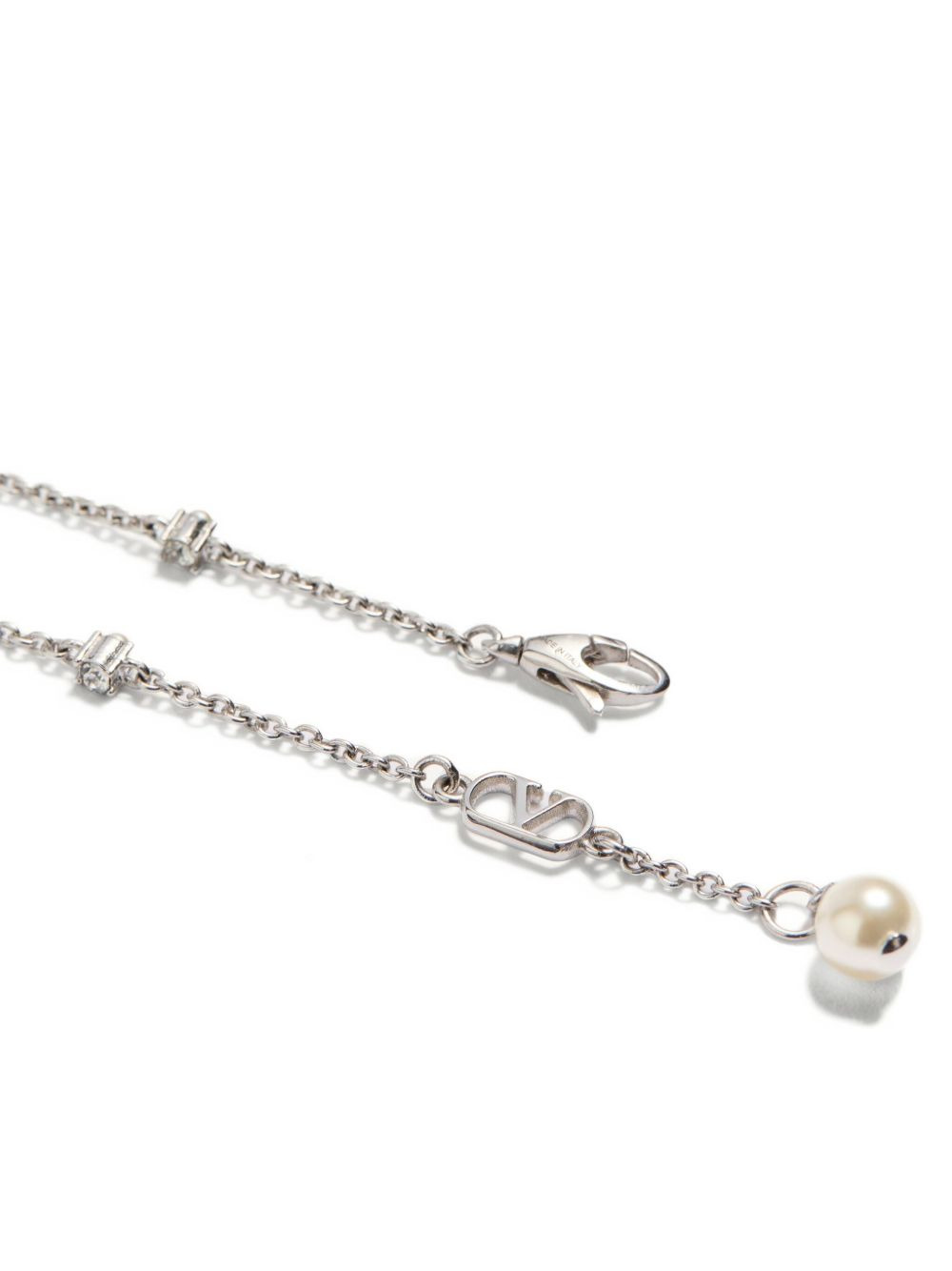 VLOGO SIGNATURE BRACELET IN METAL, PEARLS AND SWAROVSKI® CRYSTALS - 4