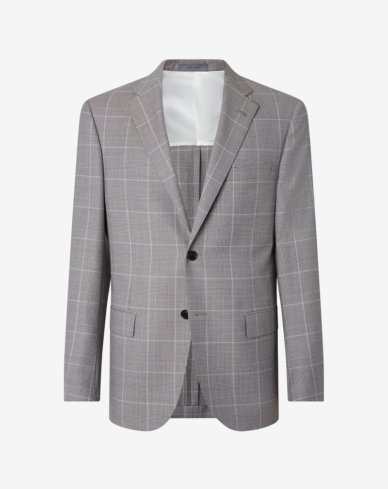 Grey wool, silk and linen jacket 1