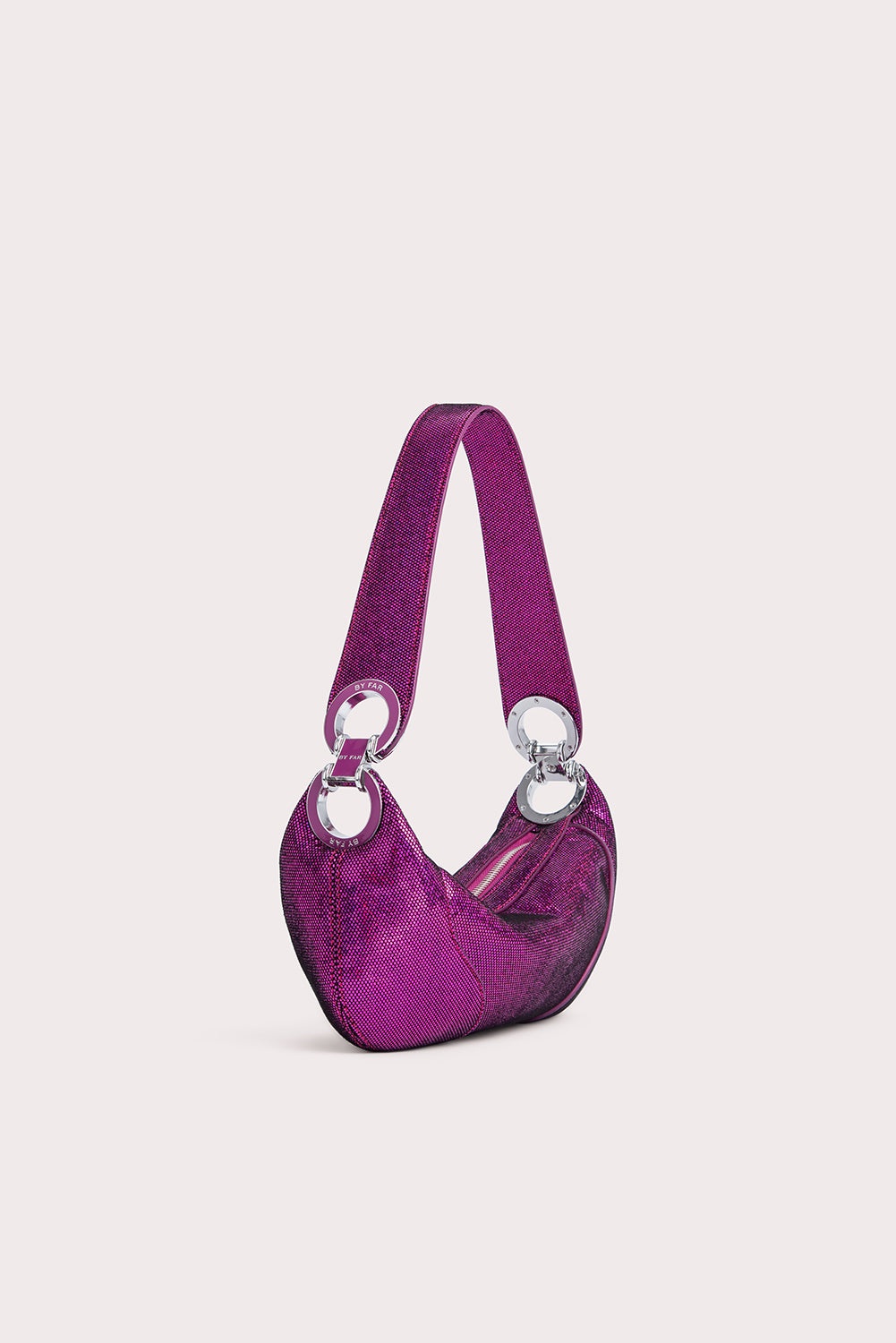Mini Amira Fuchsia Disco Dot Leather - 2