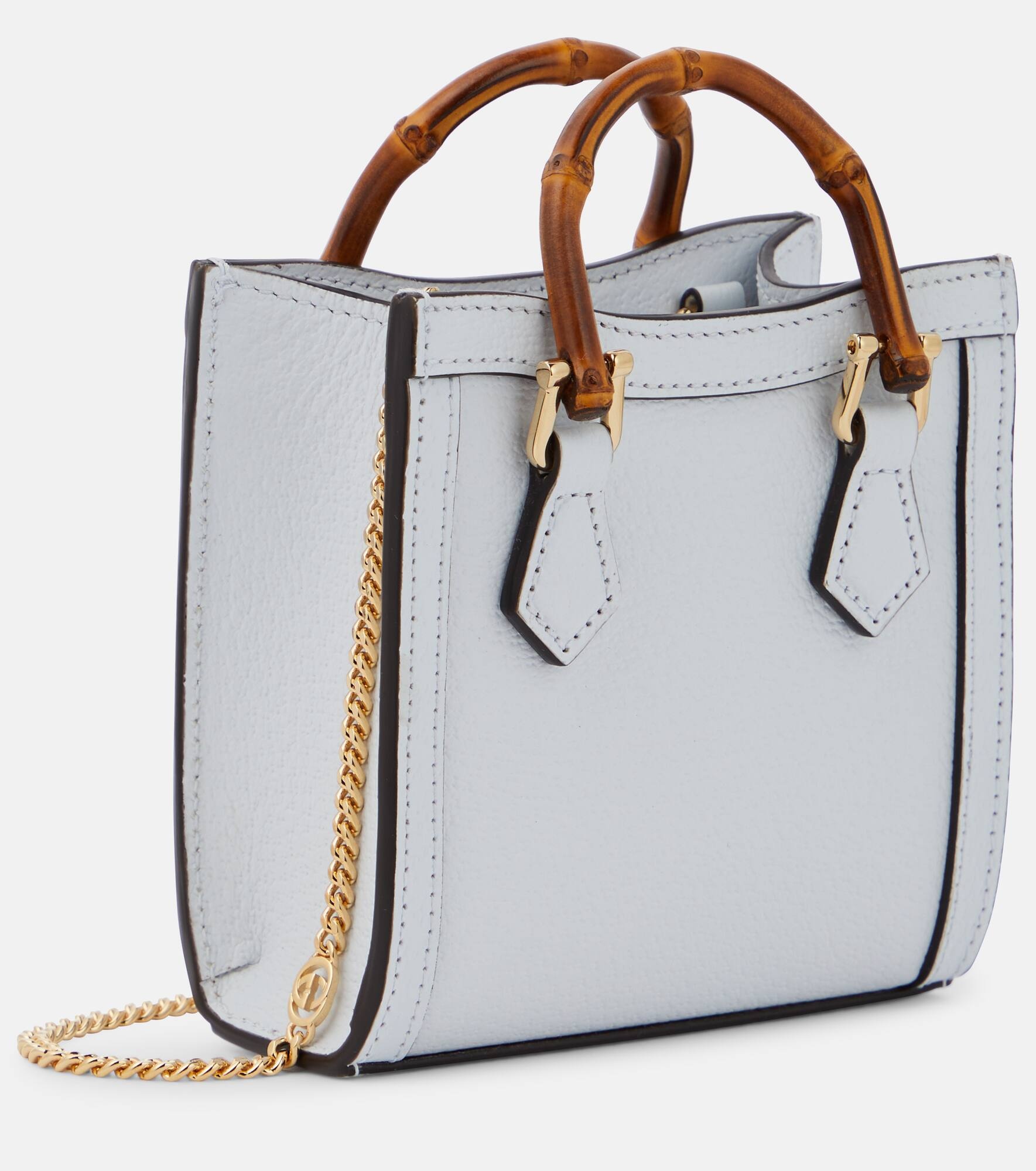 Diana Mini leather tote bag - 4