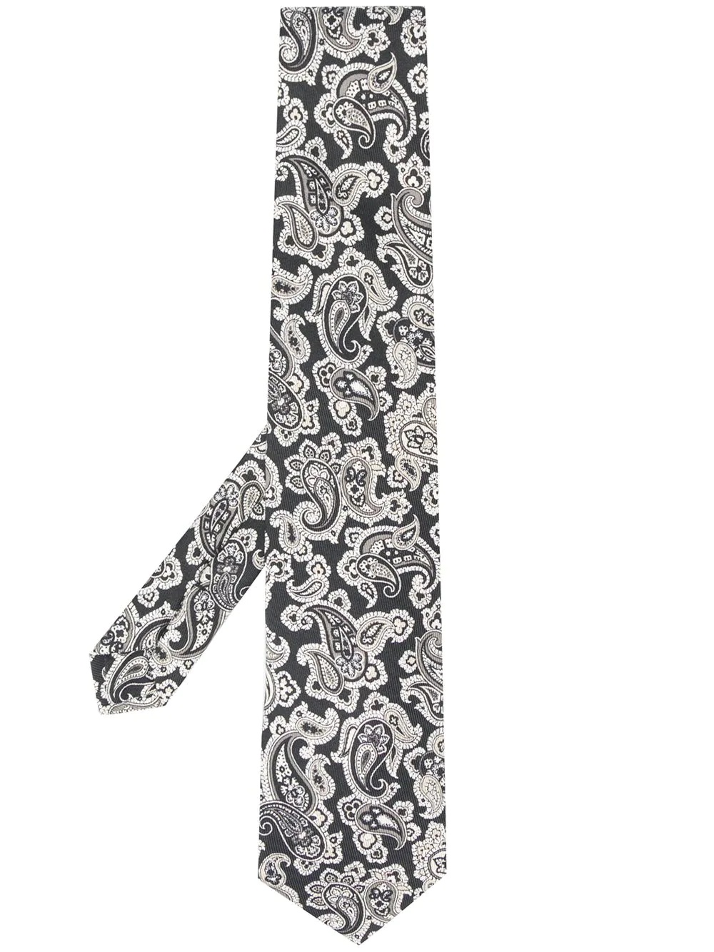 paisley print tie - 1