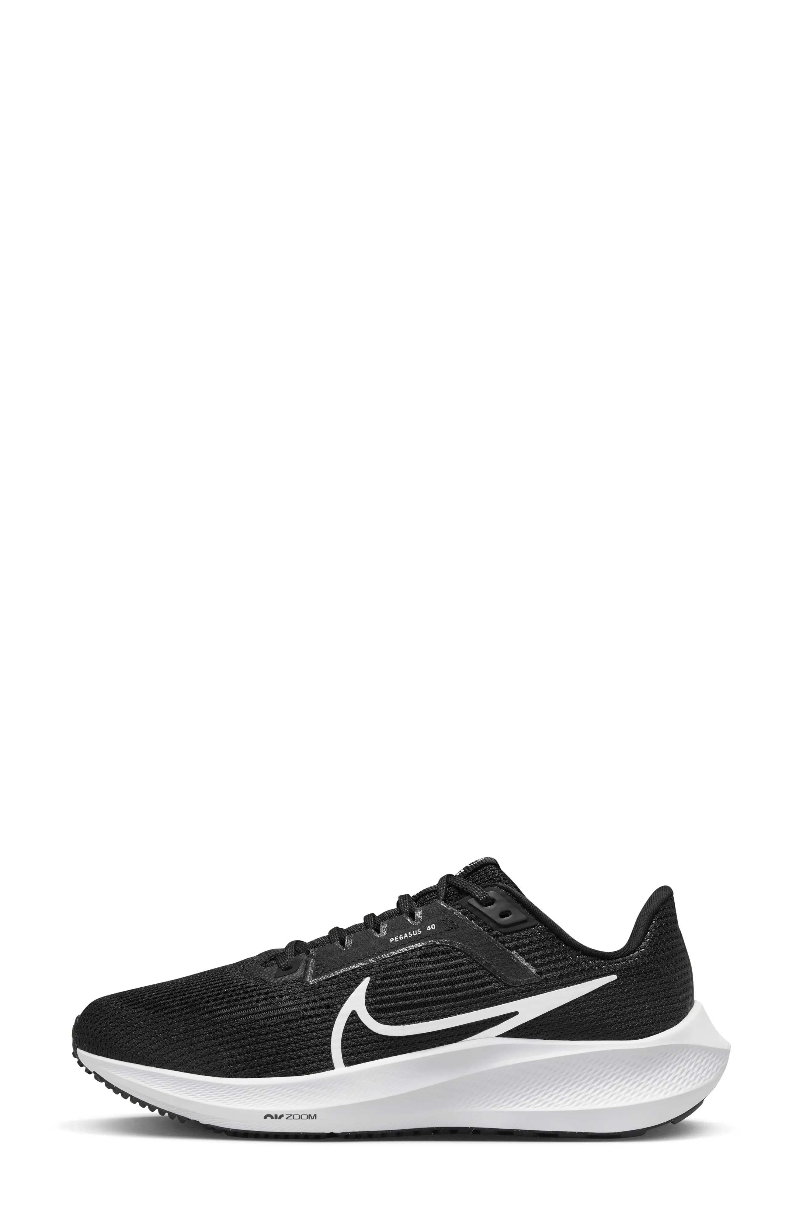 Air Zoom Pegasus 40 Running Shoe in Black/Iron Grey/White - 2