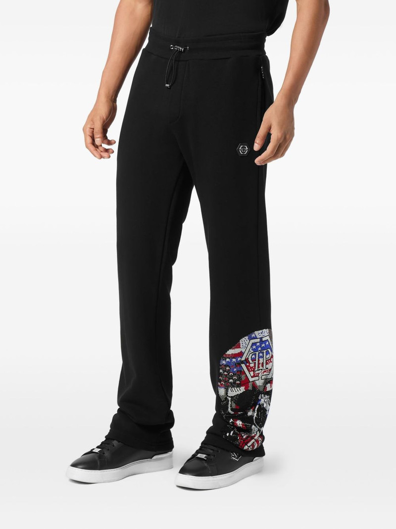 embellished-skull track pants 3