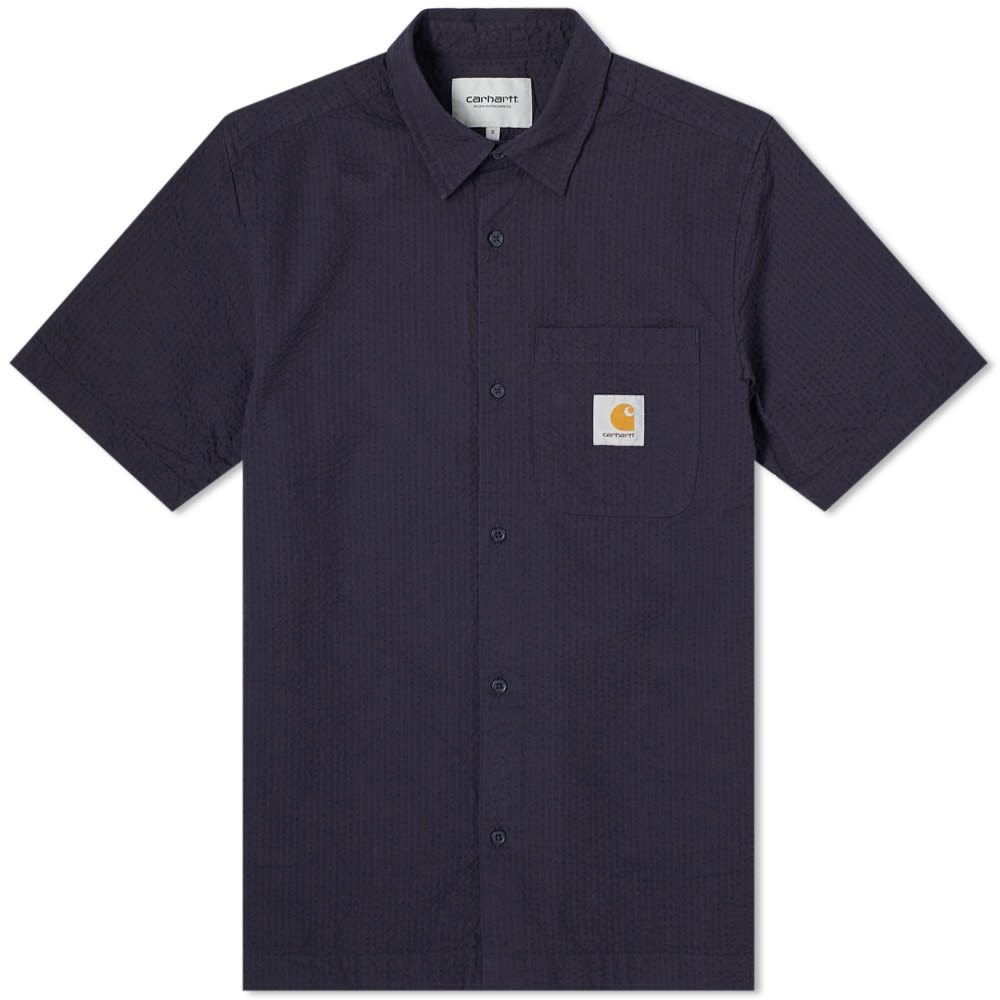 Carhartt WIP Short Sleeve Southfield Seersucker Shirt - 1