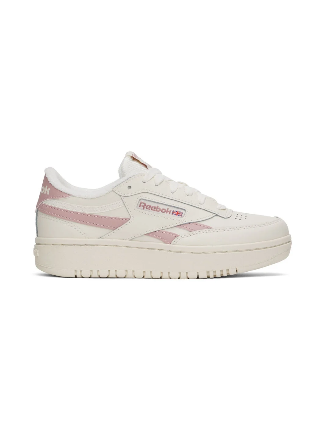 Off-White & Pink Club C Double Revenge Sneakers - 1