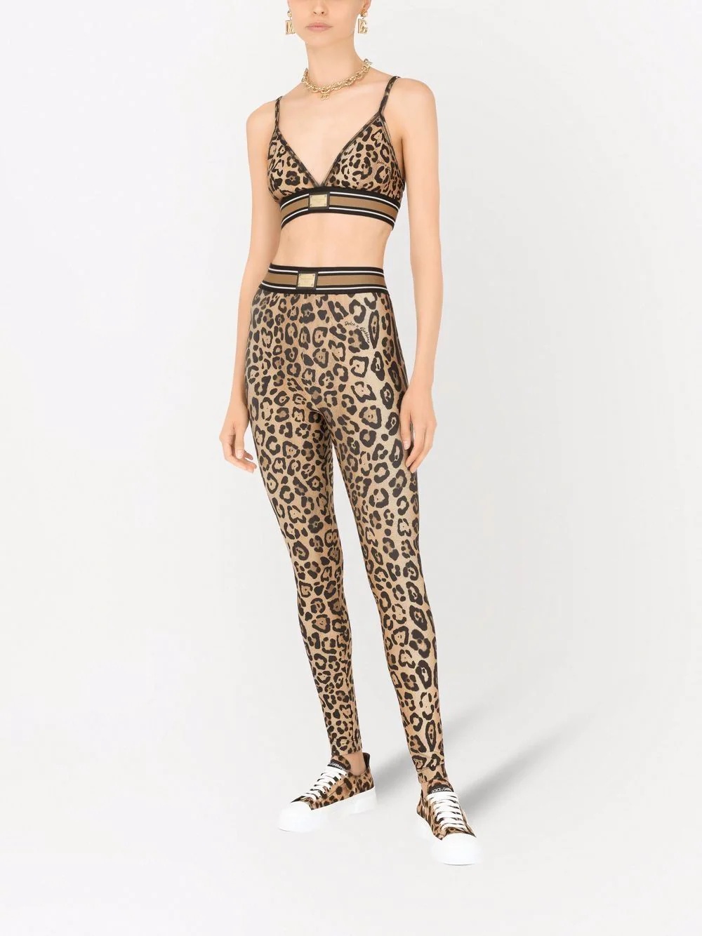 leopard-print leggings - 2