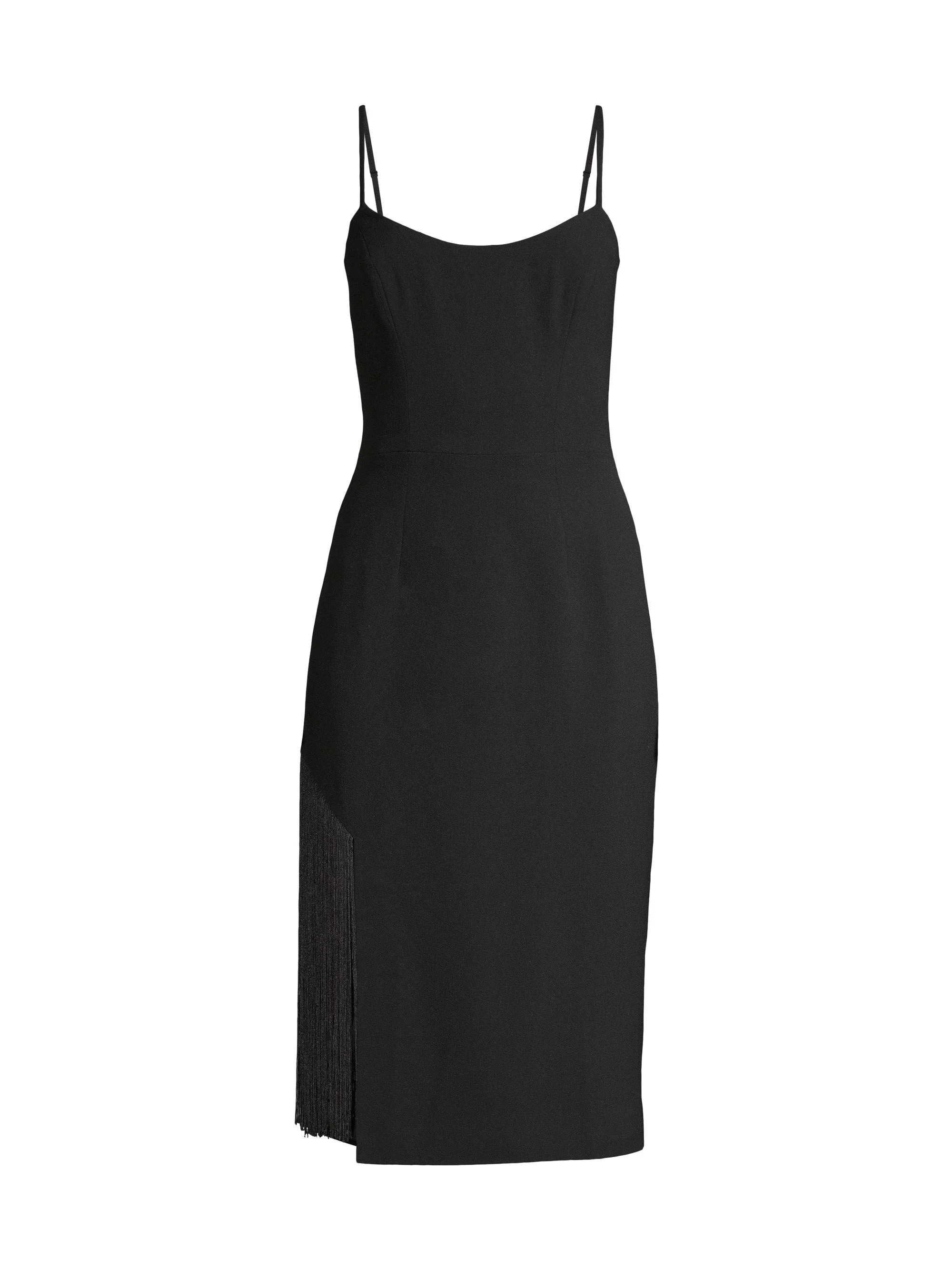 Women's Rory Fringe Detail Sheath Dress - Black - 1