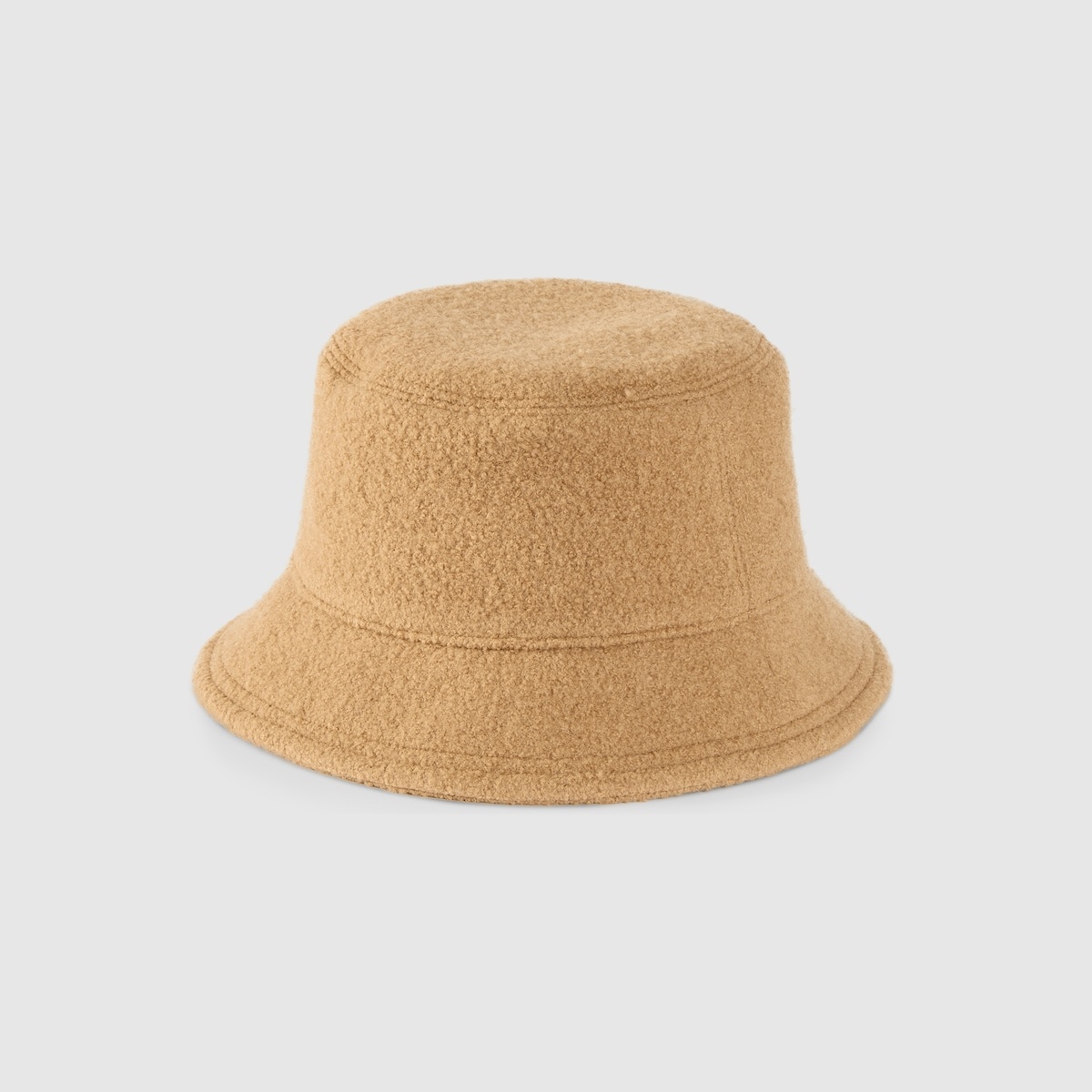 Felted wool bucket hat with patch - 1
