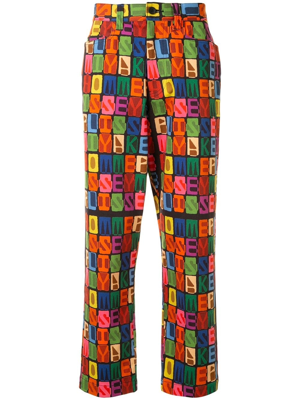 logo print monogram trousers - 1