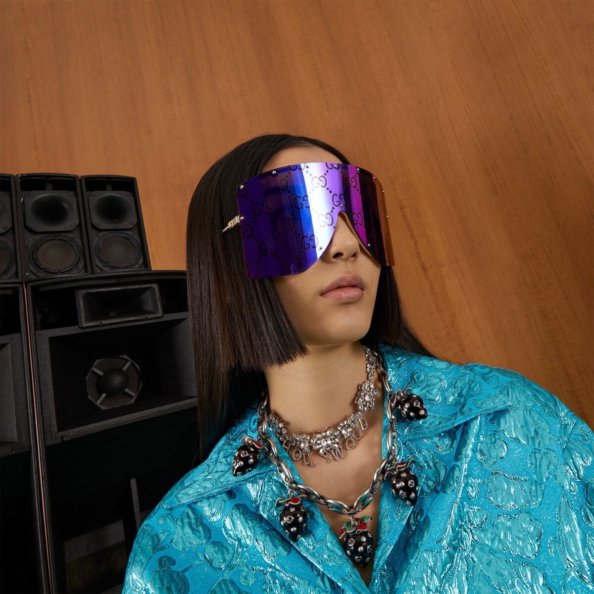 GUCCI Mask-shaped sunglasses | REVERSIBLE