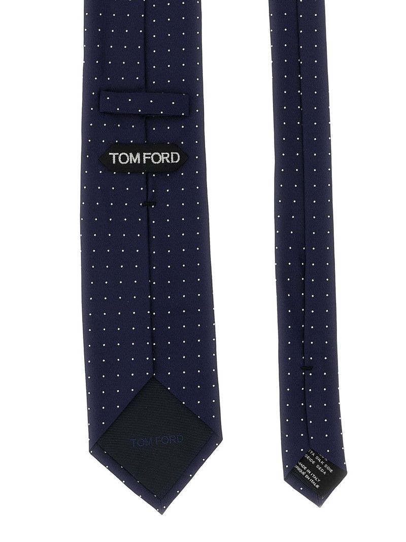 TOM FORD micro polka-dot silk tie outlook