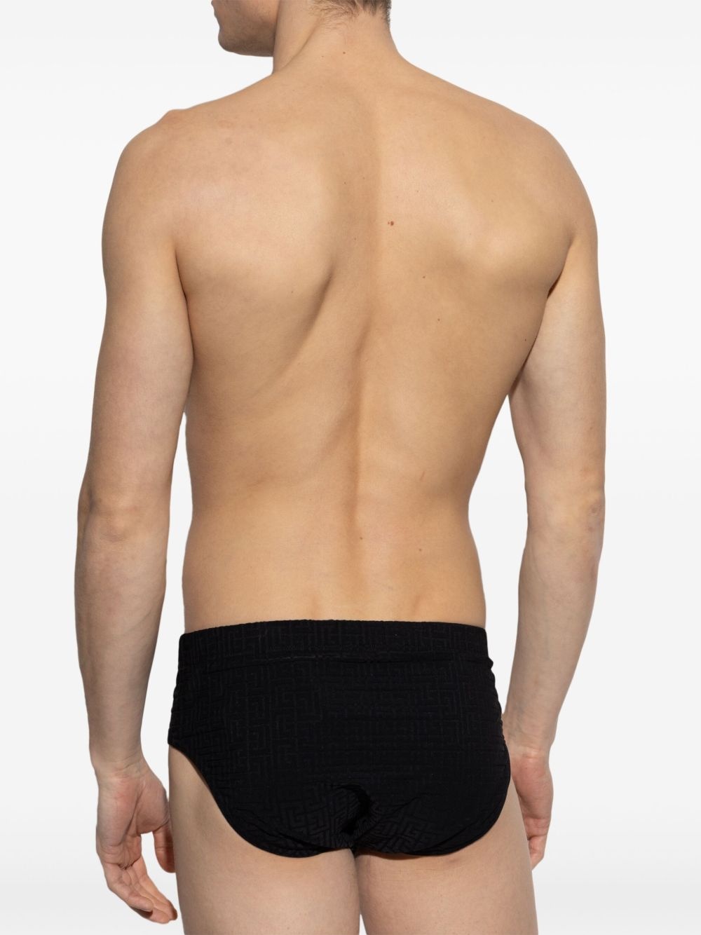 geometric-pattern swim trunks - 3