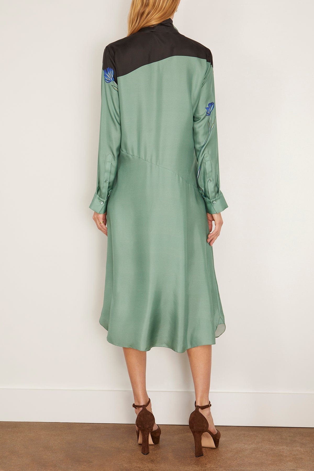 Seductive Bloom Dress in Autumn Green - 4