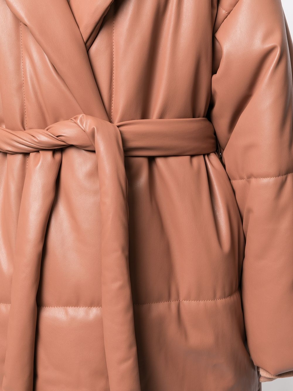 belted padded coat - 5
