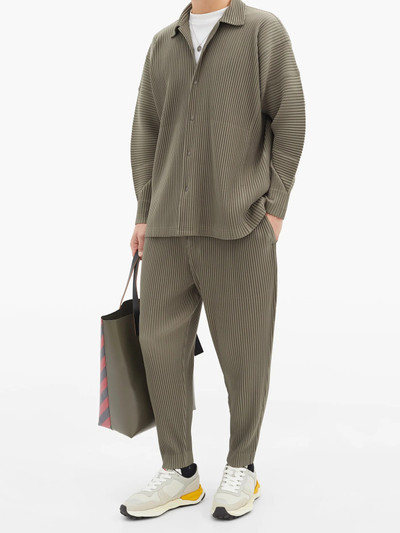 ISSEY MIYAKE Technical pleated-jersey trousers outlook