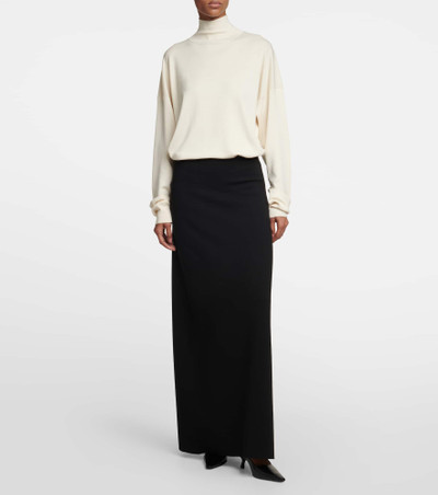 The Row Daffodil wool-blend crêpe maxi skirt outlook
