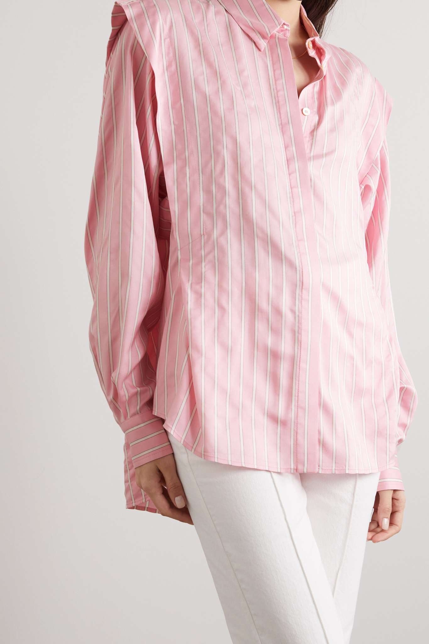 Sotalki striped silk and cupro-blend shirt - 3