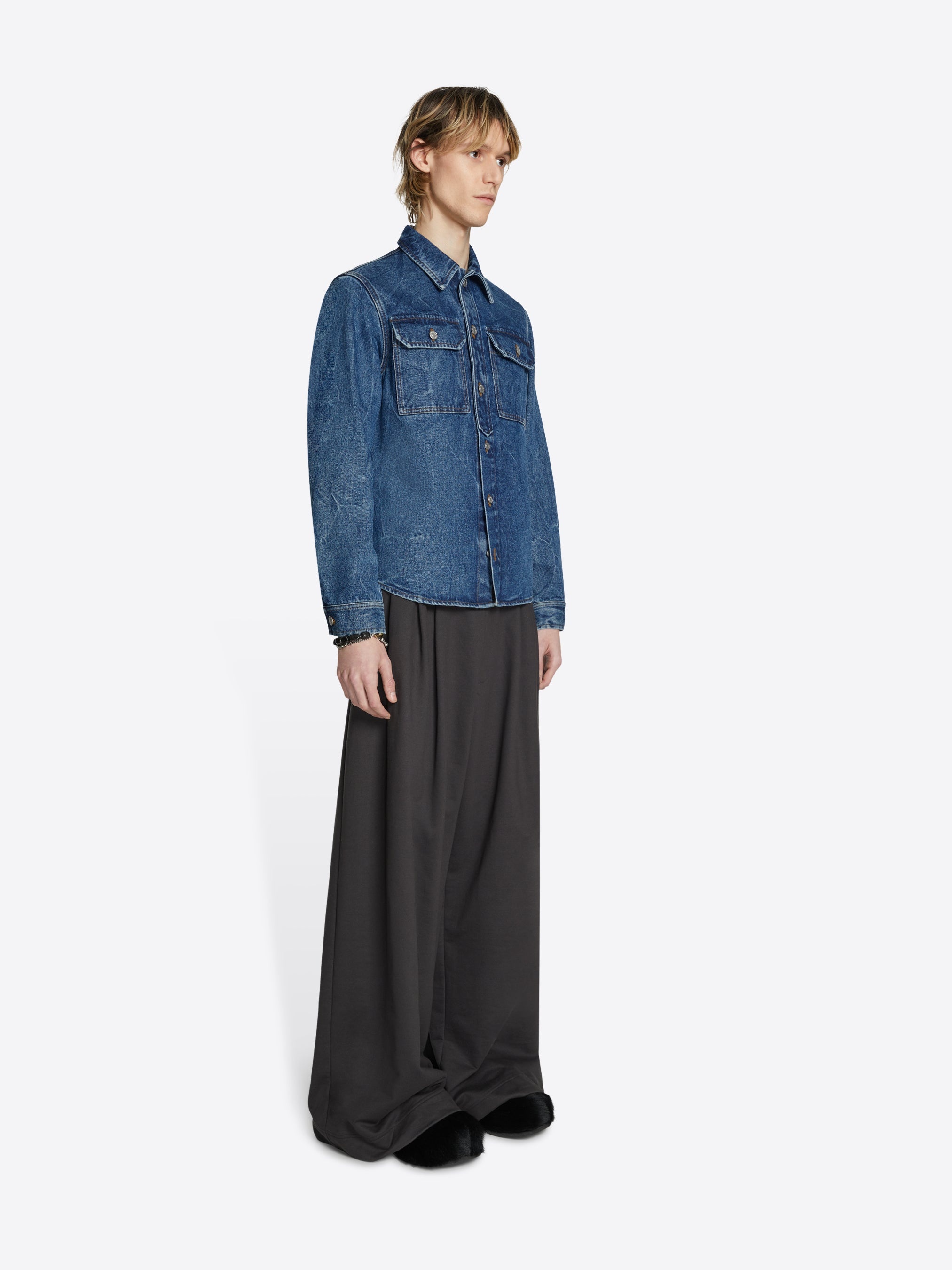 SLIM FIT DENIM SHIRT - 3