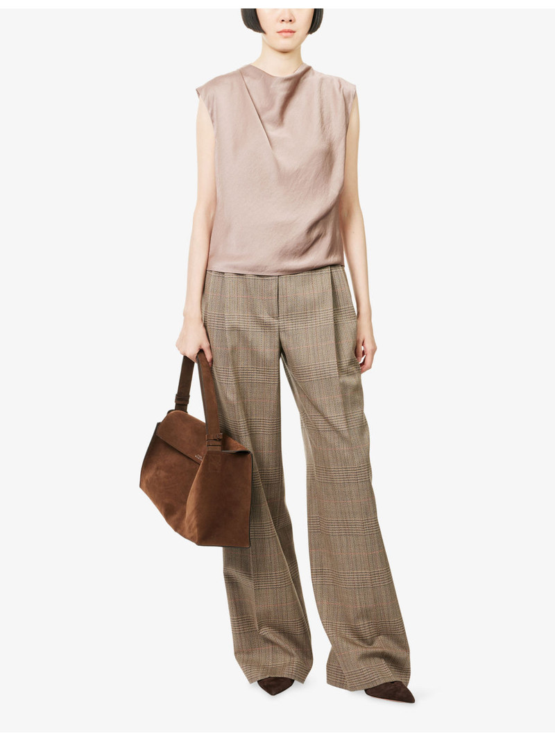 Vince Draped Sleeveless Woven Top outlook