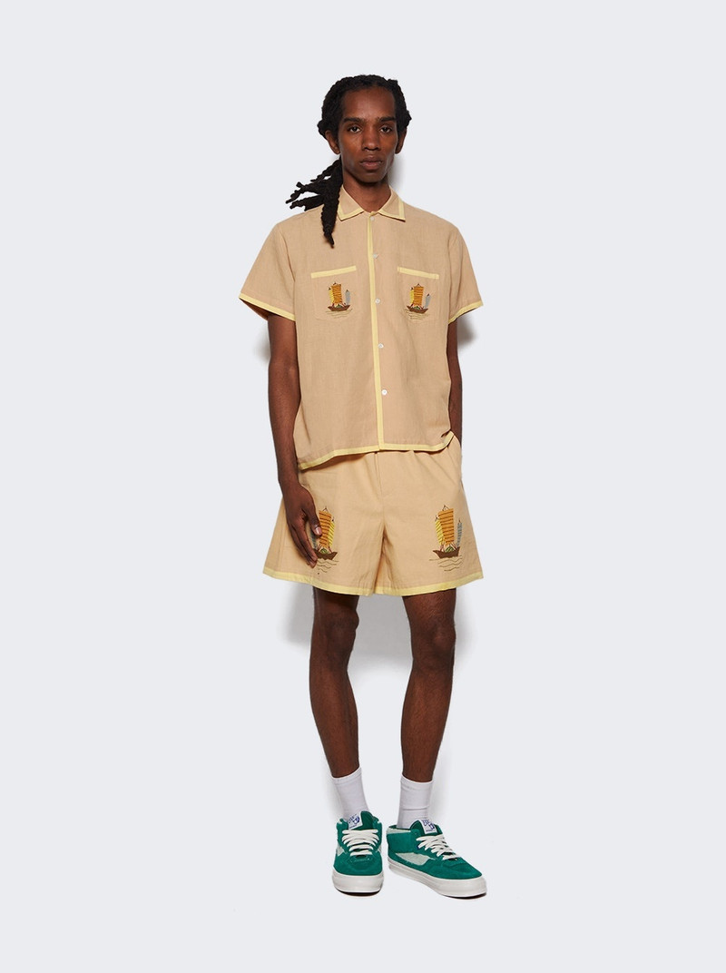 BODE bode – Ship Applique Shorts Tan outlook