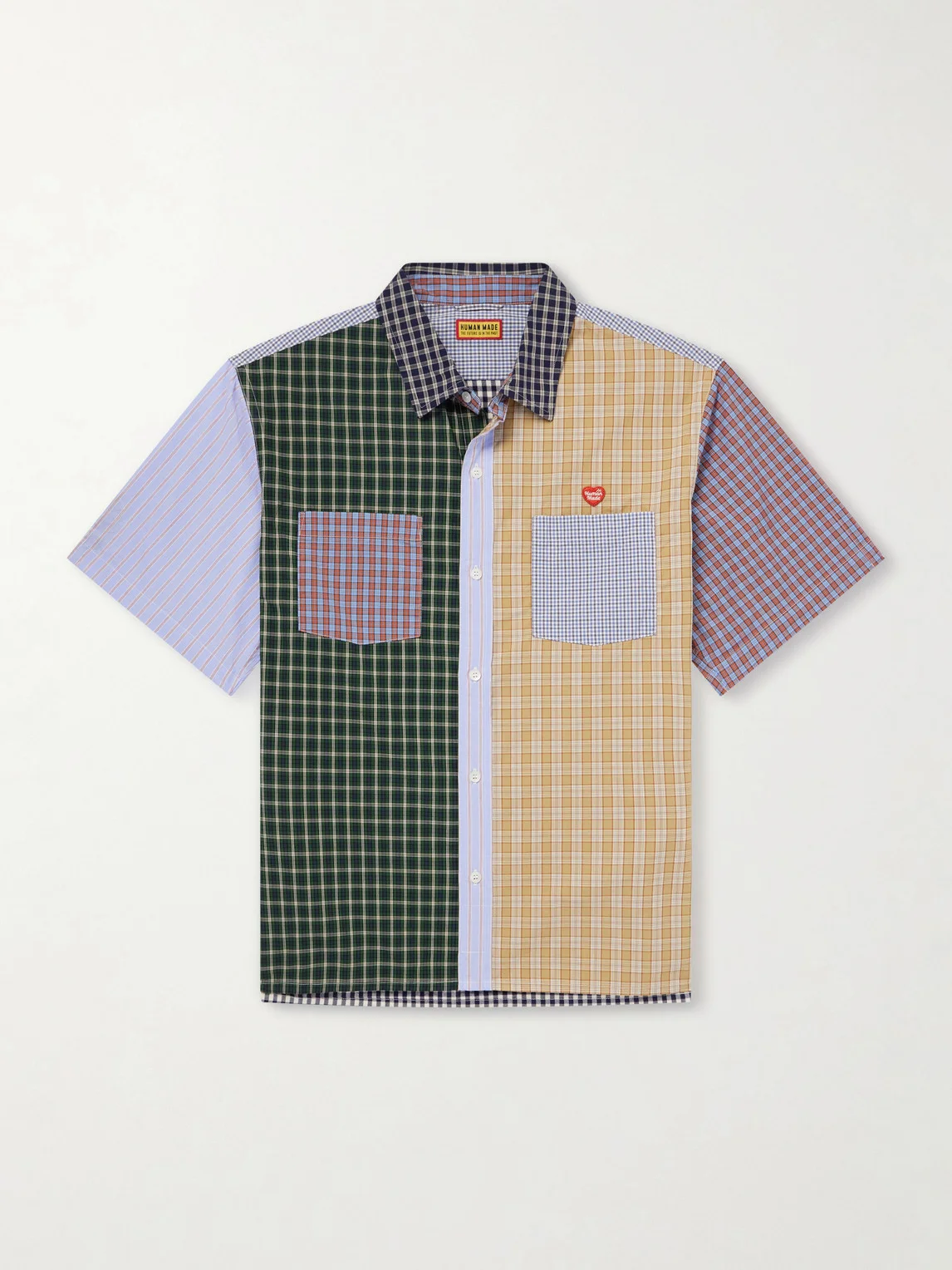 Logo-Appliquéd Checked Cotton Shirt - 1