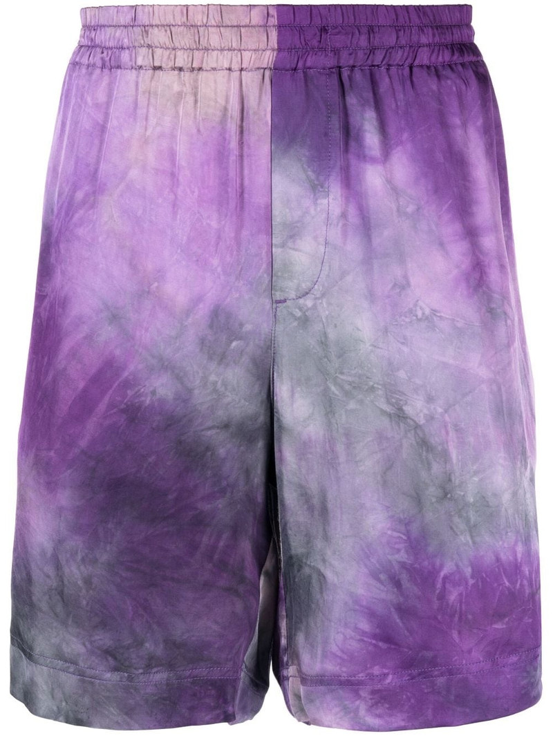 tie-dye track shorts 1
