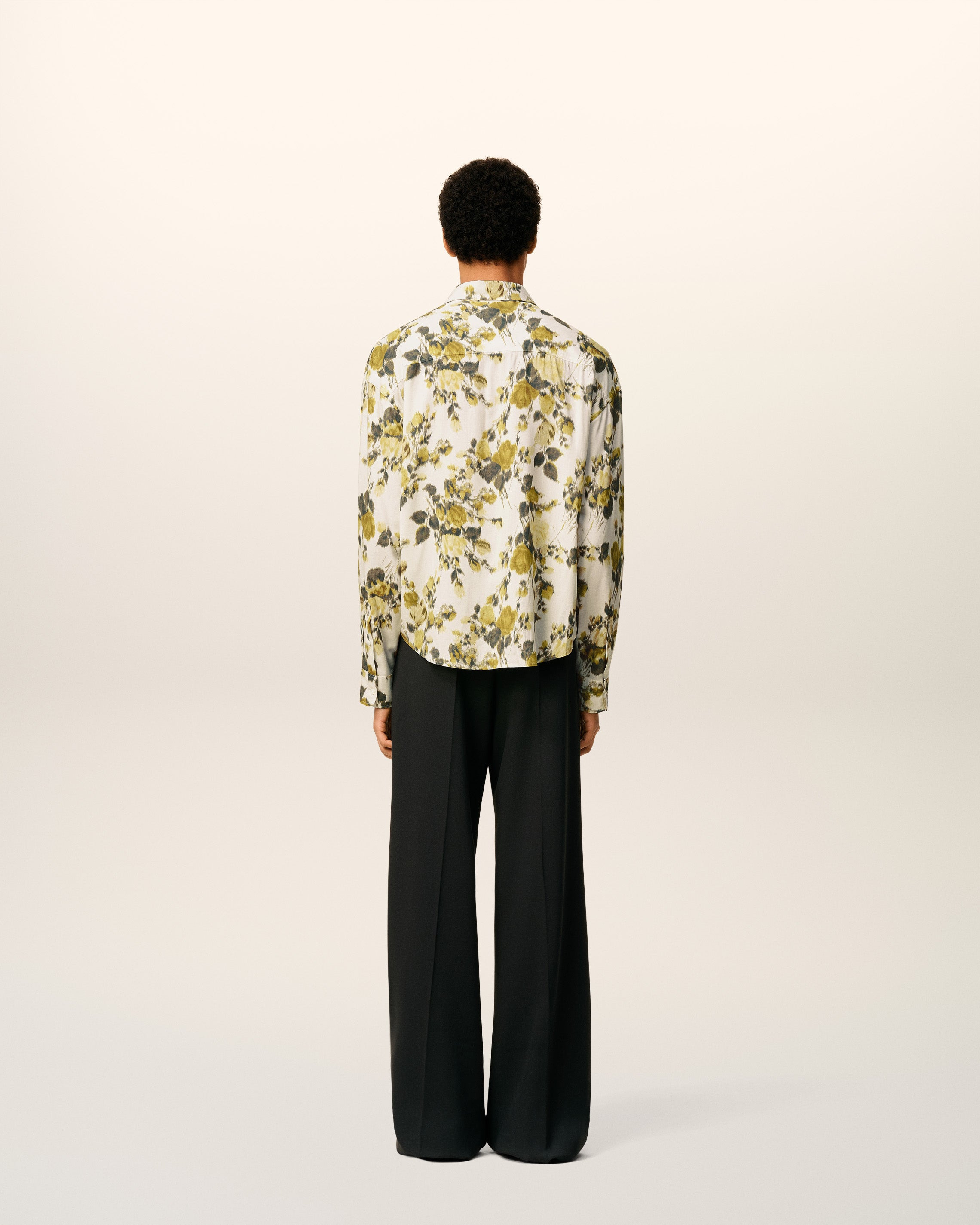 GREEN FLOWER PRINTED BOXY SHIRT - 8