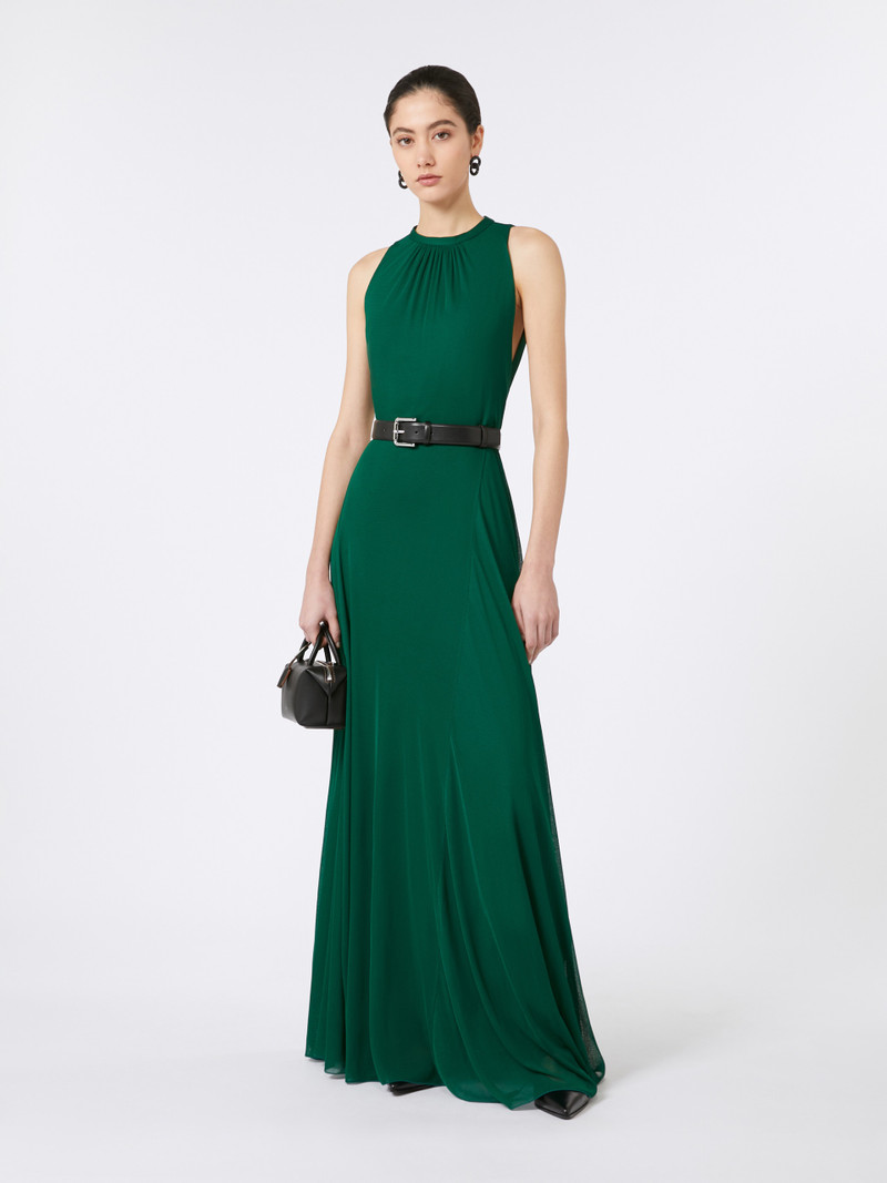 Max Mara CARNET Long, mesh-jersey dress outlook