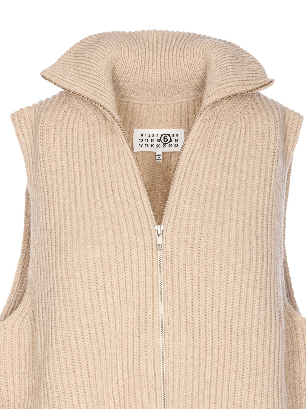 high-neck zip-front top - 4