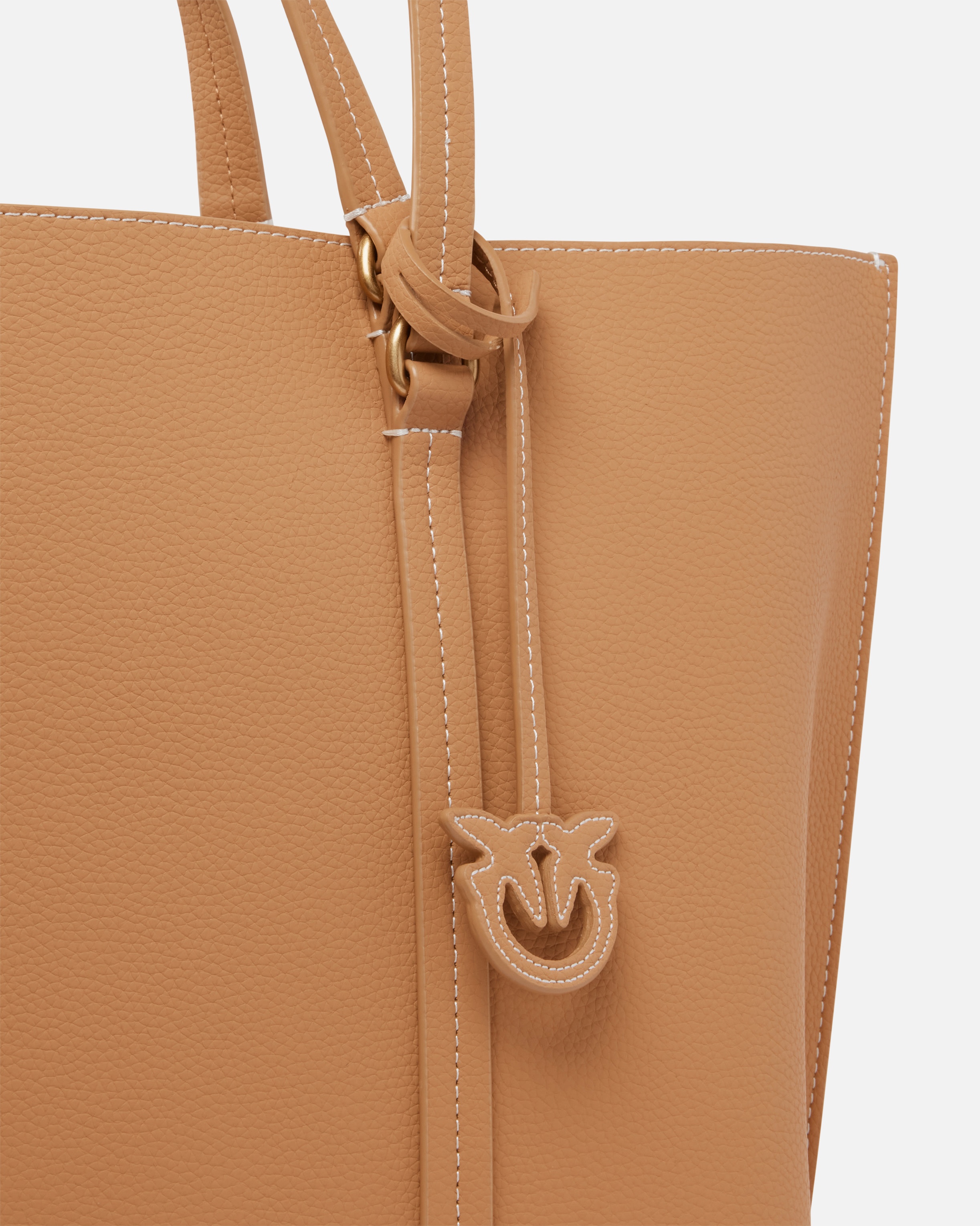 LARGE TUMBLED LEATHER SHOPPER BAG - 3