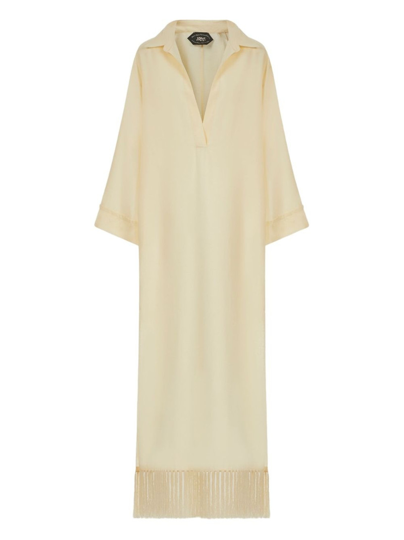 Bordighera fringe-trimmed maxi dress 1