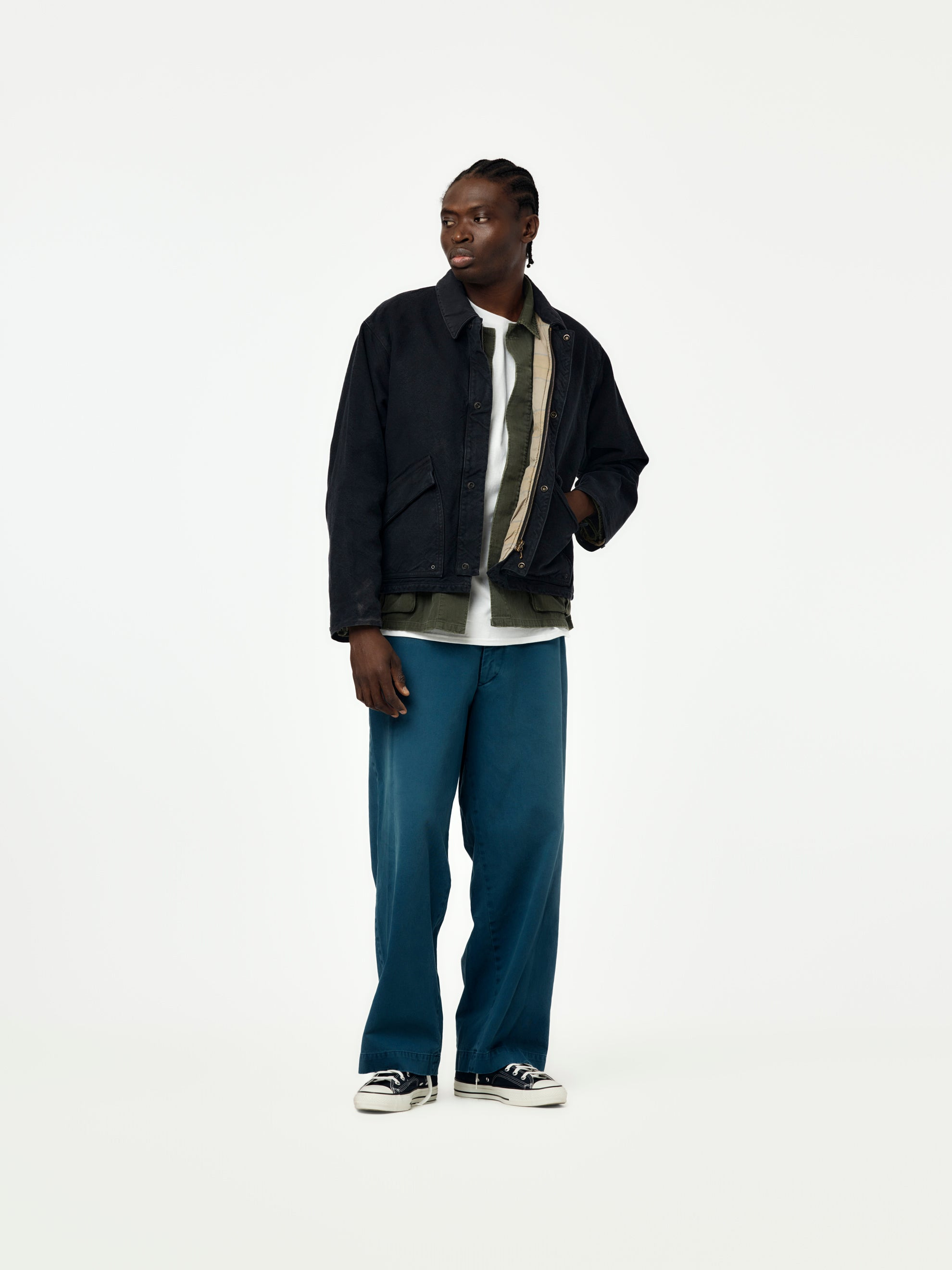 VINTAGE WORK PANTS (BLUE) - 4