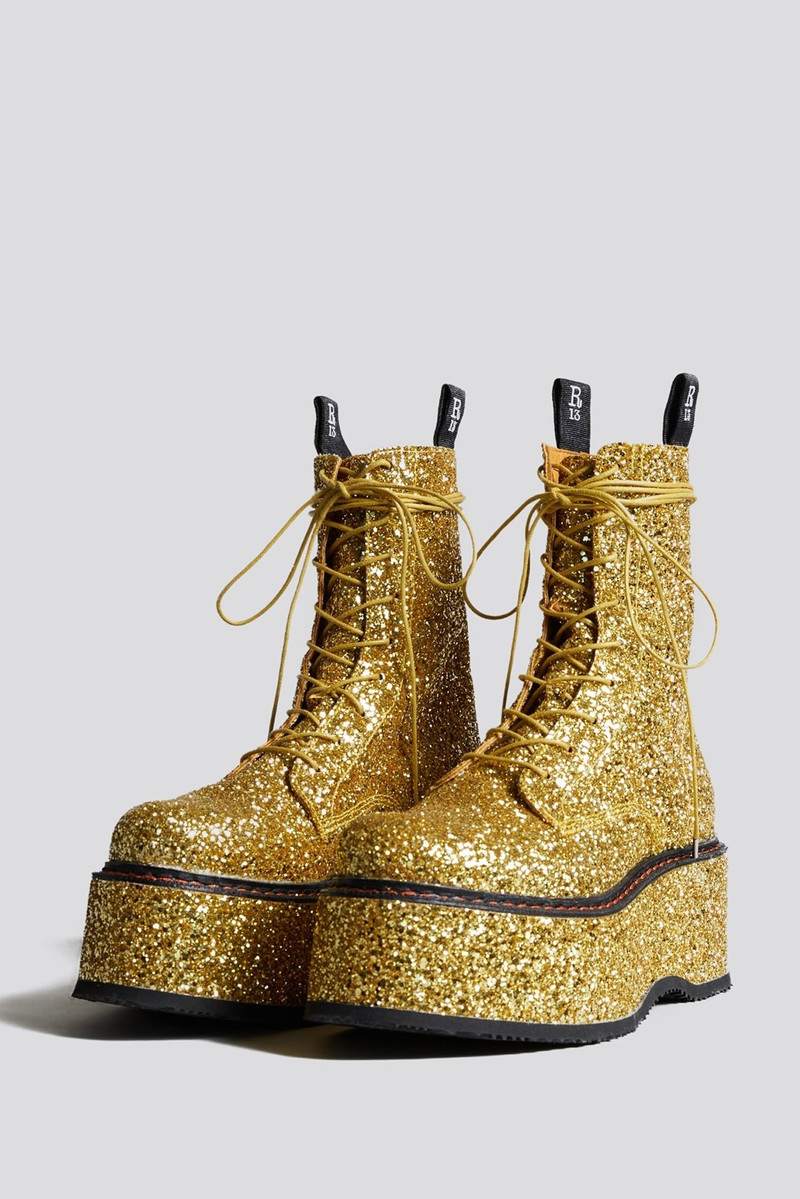 DOUBLE STACK BOOT - RUTILANT GOLD 1