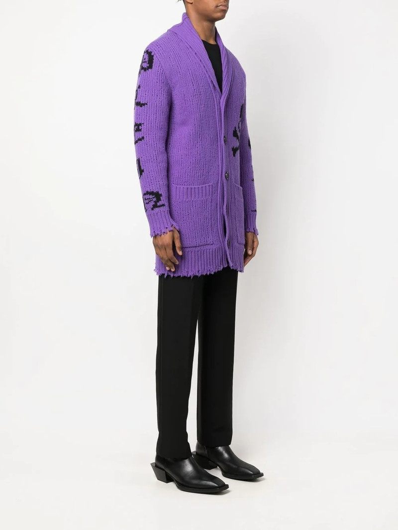 intarsia-knit logo cardigan 4